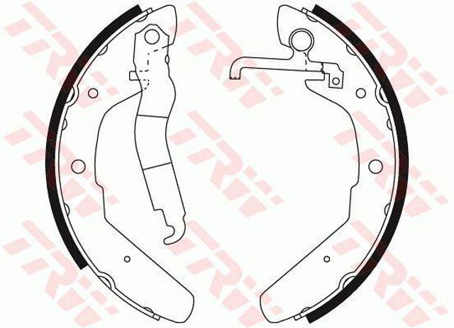 Zapatas de freno traseras GS8173 TRW