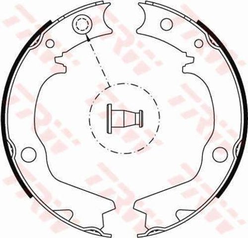 Zapatas de freno traseras GS8479 TRW