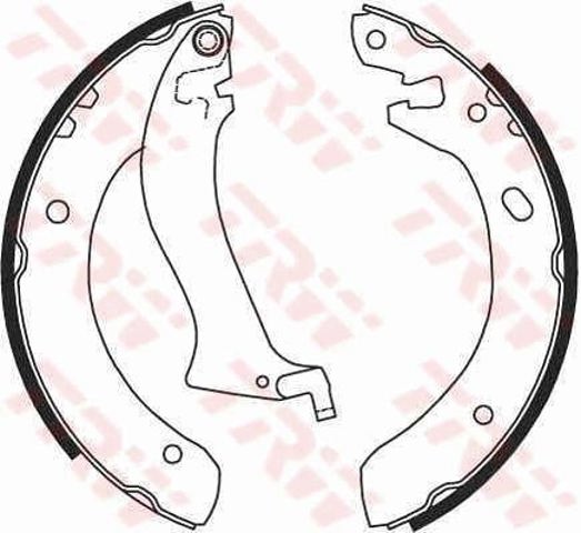 Zapatas de freno traseras GS8633 TRW