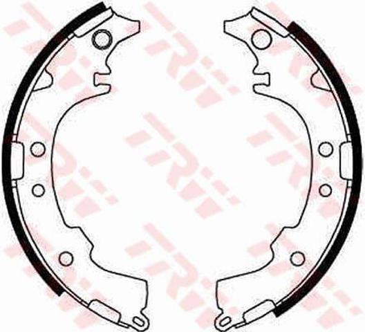 Zapatas de freno traseras GS8652 TRW