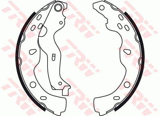 Zapatas de freno traseras GS8743 TRW