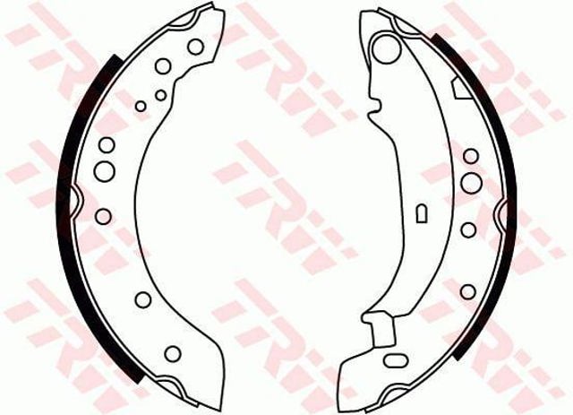 Zapatas de freno traseras GS8771 TRW
