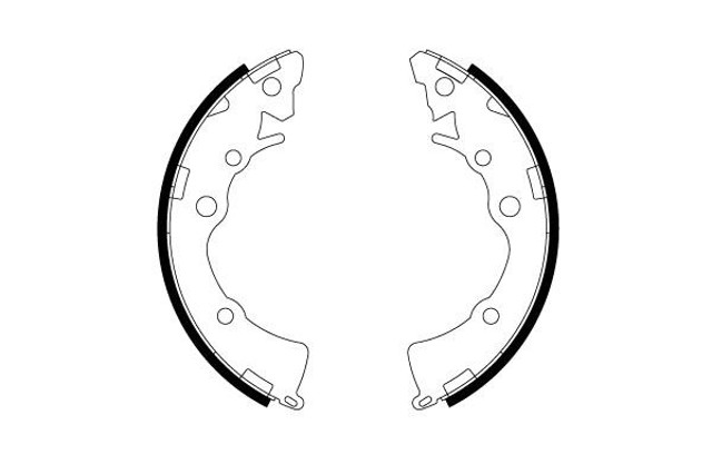 Zapatas de freno traseras GS8812 TRW