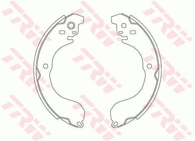 Zapatas de freno traseras GS8813 TRW