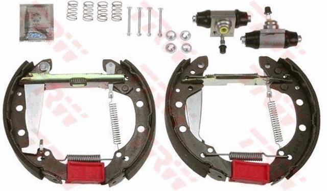 GSK1404 TRW Juego de zapatas de freno traseras de tambor con cilindros completo  disponible Vigo