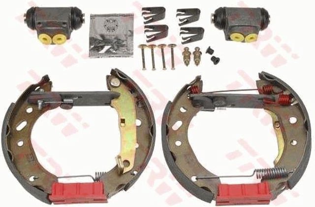Kit de zapatas de frenos de tambor, con cilindros, completo para Ford Escort  (ANL)