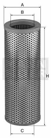 Filtro del sistema hidráulico HD15117 MANN