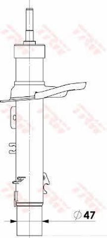 Amortiguador delantero Peugeot 207 WA, WC