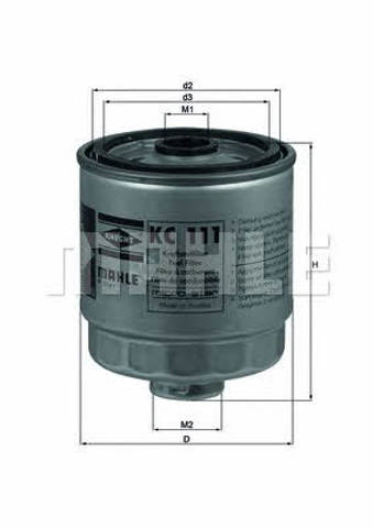 KC111 MAHLE Filtro de combustible  en stock Gandía