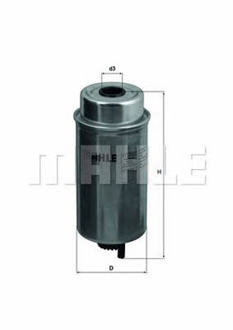 Filtro de gasolina KC227 MAHLE