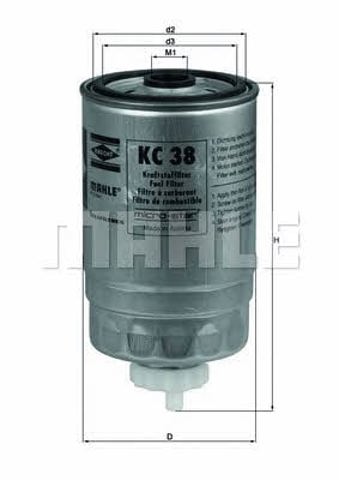 KC38 MAHLE Filtro de combustible comprar Bilbao