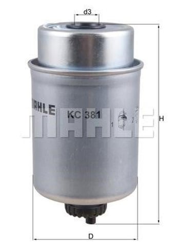 KC381 Filtro de combustible  comprar en Pontevedra