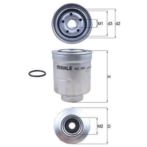 KC389D MAHLE Filtro de combustible  comprar en Lleida