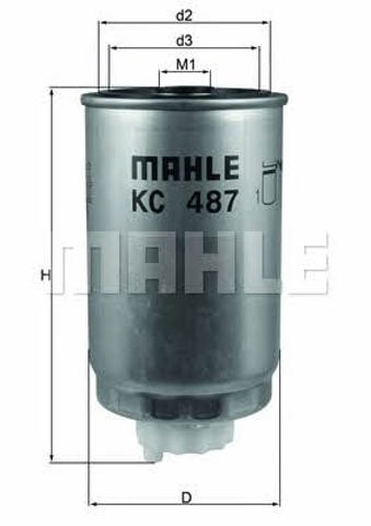KC487 MAHLE Filtro de combustible  comprar en Oviedo