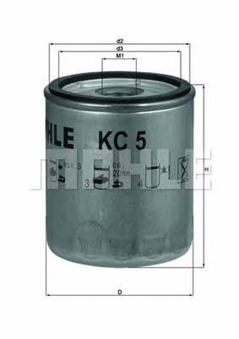 MAHLE KC5 Filtro de combustible  en stock Salamanca