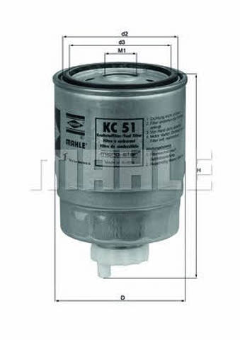 KC51 MAHLE Filtro de combustible comprar Bilbao