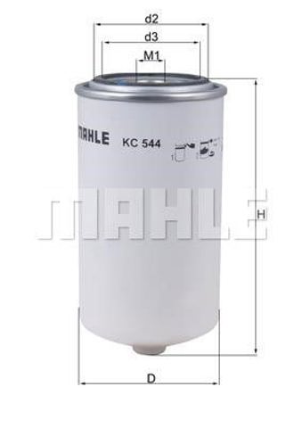Filtro de gasolina KC544 MAHLE