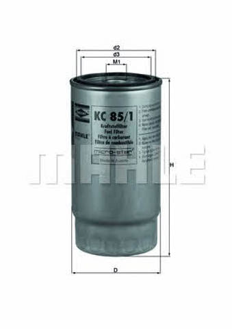 KC851 MAHLE Filtro de combustible  en stock Córdoba