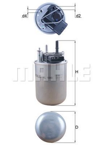 MAHLE KL1048 Filtro de combustible  en stock Valencia