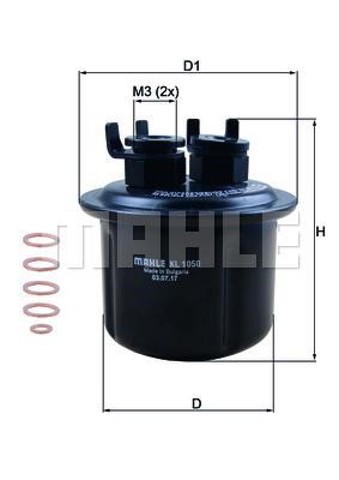MAHLE KL1050D Filtro de combustible  en stock Valencia