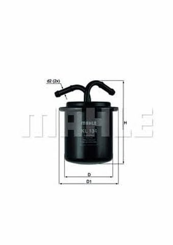 KL134 Filtro de combustible  en stock Sabadell