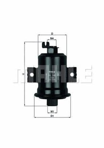 KL140 MAHLE Filtro de combustible  comprar en Lleida