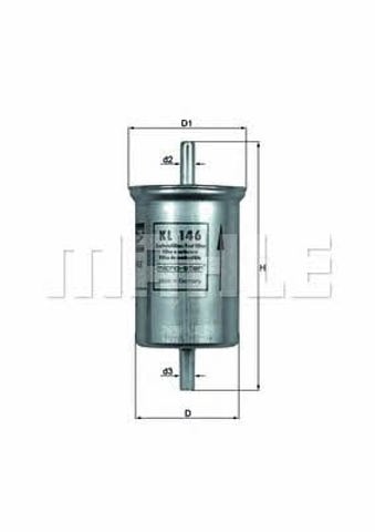 KL146 MAHLE Filtro de combustible  comprar en Jaén