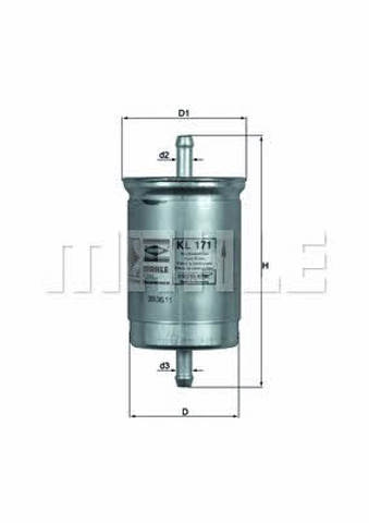 KL171 Filtro de combustible  comprar en Reus