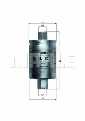 KL182 Filtro de combustible  en stock Sabadell