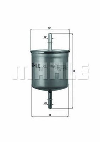 MAHLE KL196 Filtro de combustible  disponible Lugo