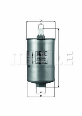 MAHLE KL29 Filtro de combustible  disponible Valladolid