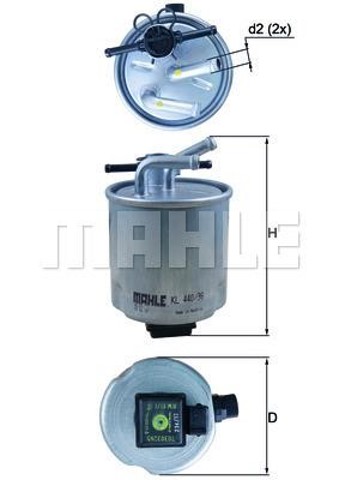 MAHLE KL44036 Filtro de combustible  disponible Lugo