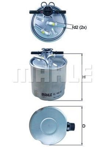 MAHLE KL44040 Filtro de combustible  disponible Valladolid