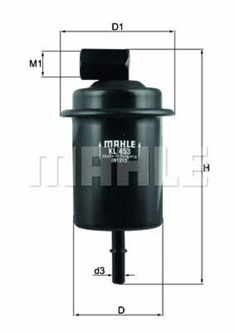 KL453 Filtro de combustible  en stock Granada