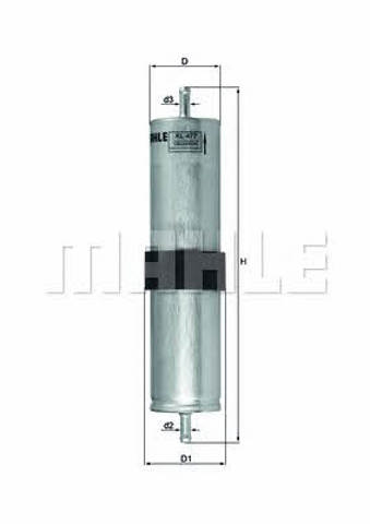 KL477 MAHLE Filtro de combustible comprar Bilbao