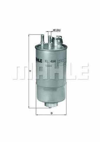 KL484 Filtro de combustible comprar Girona