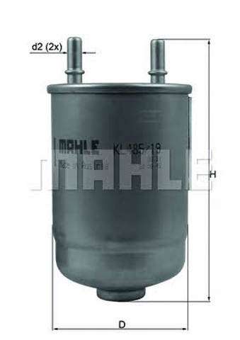 MAHLE KL48519D Filtro de combustible  disponible Lugo