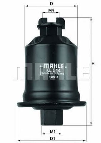 MAHLE KL514 Filtro de combustible  comprar en Murcia