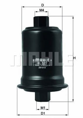 KL522 MAHLE Filtro de combustible comprar Bilbao