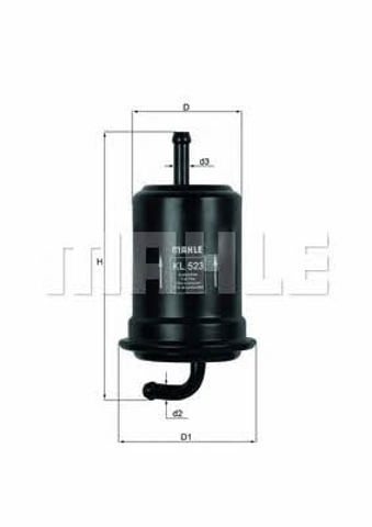 KL523 MAHLE Filtro de combustible  en stock Córdoba