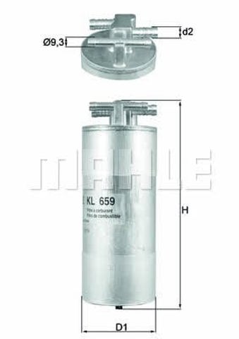 MAHLE KL659 Filtro de combustible  en stock Salamanca