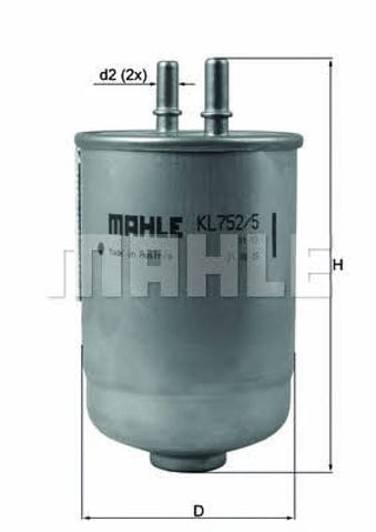 KL7525D Filtro de combustible comprar Girona