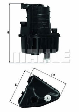 MAHLE KL832D Filtro de combustible  comprar en Albacete