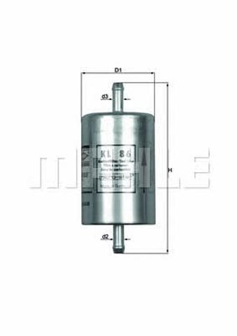 KL86 MAHLE Filtro de combustible comprar Alcalá