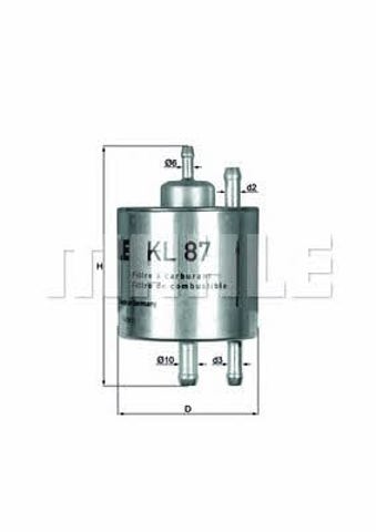 KL87 MAHLE Filtro de combustible comprar Alcalá