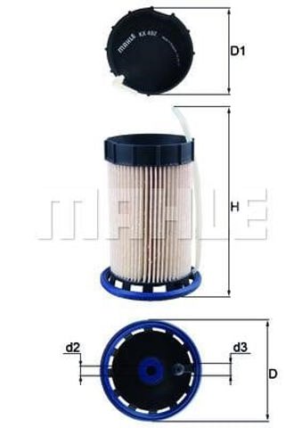 MAHLE KX492 Filtro de combustible comprar Tarragona
