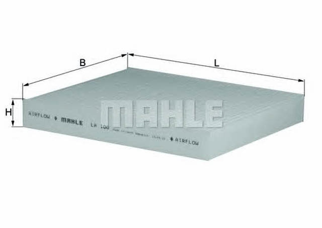 LA100 MAHLE Filtro de habitáculo  disponible Alicante