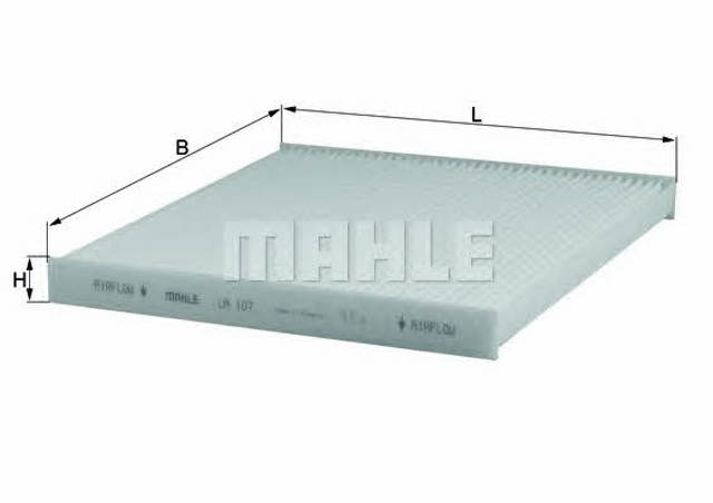 MAHLE LA107 Filtro de habitáculo  comprar en Ponferrada