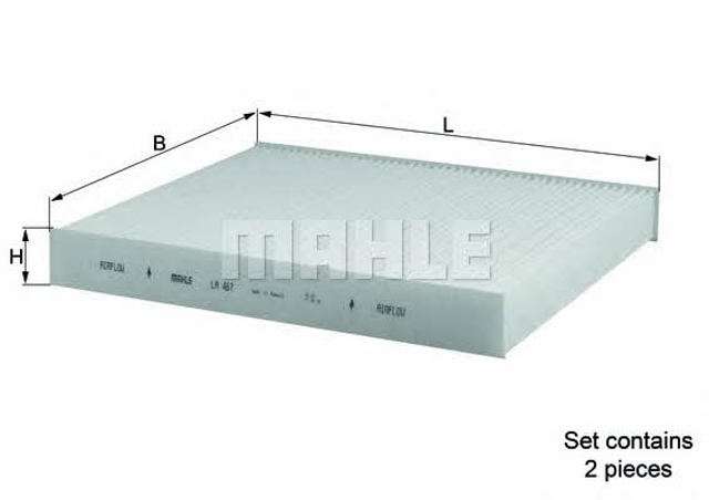 LA467S MAHLE Filtro de habitáculo  en stock Gandía