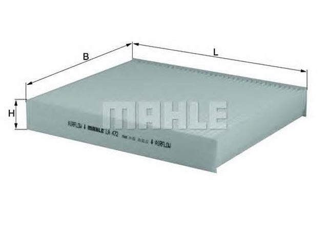 LA472 MAHLE Filtro de habitáculo  comprar en Lleida